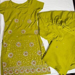 Indian Lime Green Punjabi Suit
